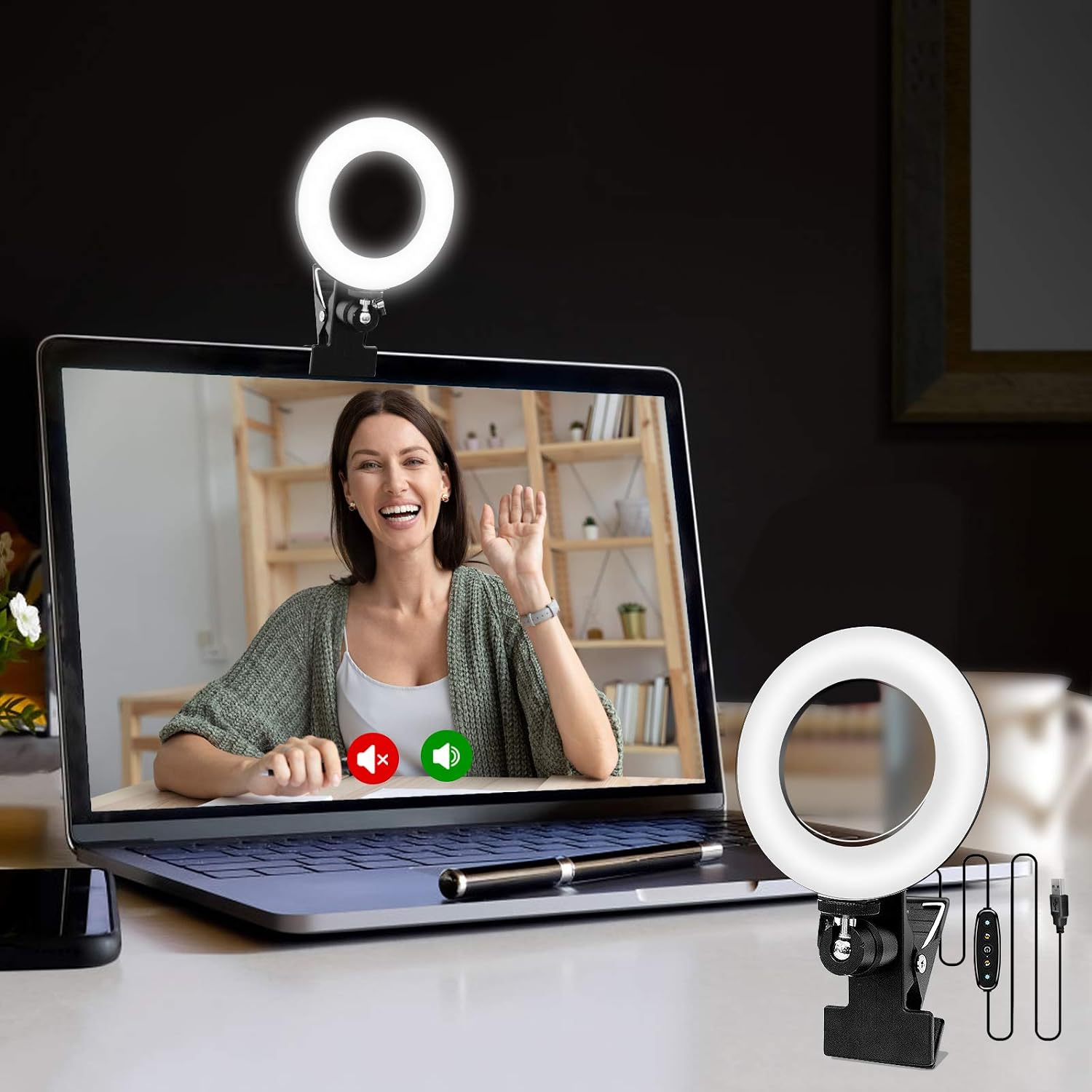 Cyezcor Clip-On Video Conference Light